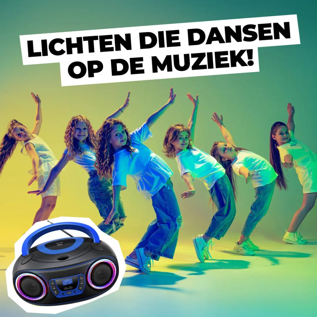 Denver DAB+ Radio CD Speler TDB212BLUE - 36W - Blauw