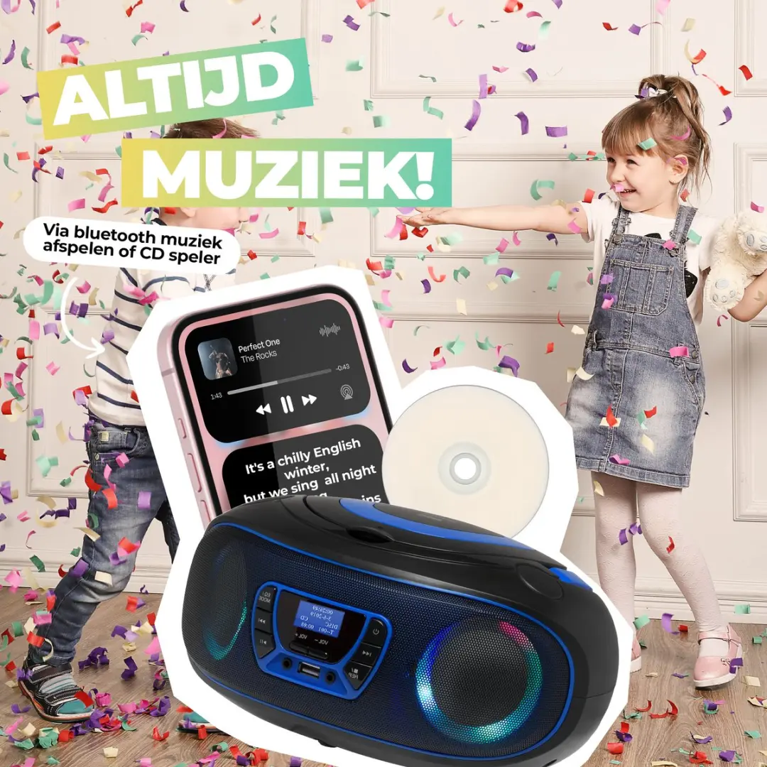 Denver DAB+ Radio CD Speler TDB212BLUE - 36W - Blauw