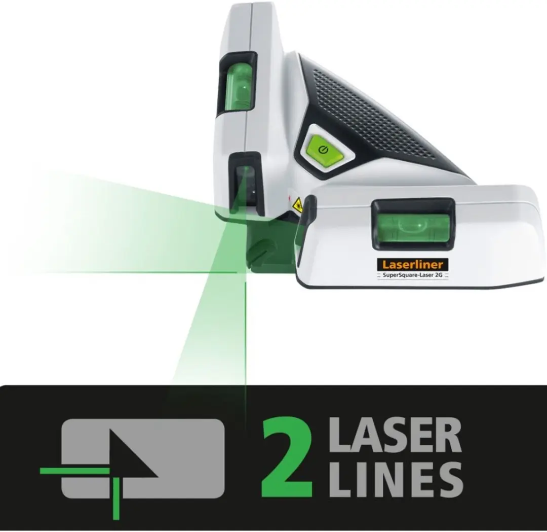 Laserliner SuperSquare-Laser 2G - Zwart/Wit/ Groen