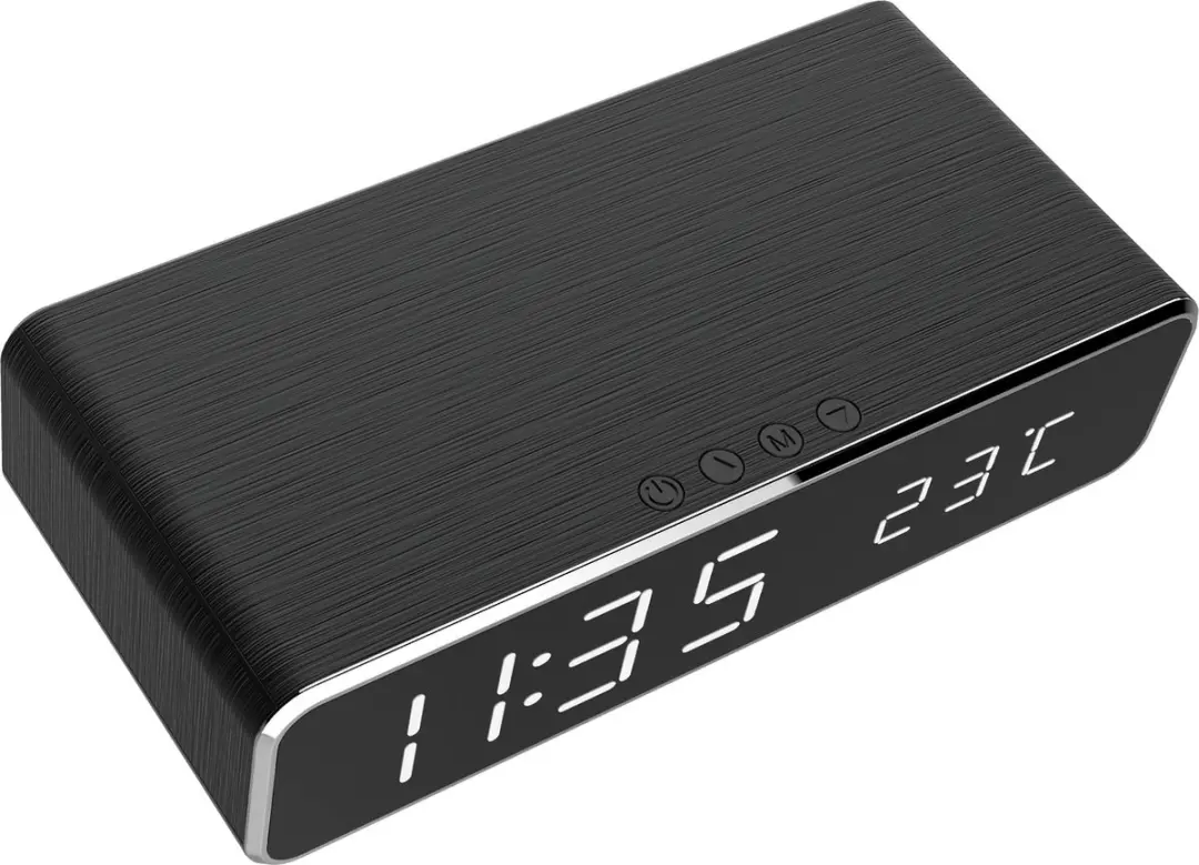 Gembird DAC-WPC-01 Wekker Draadloos Opladen - Zwart