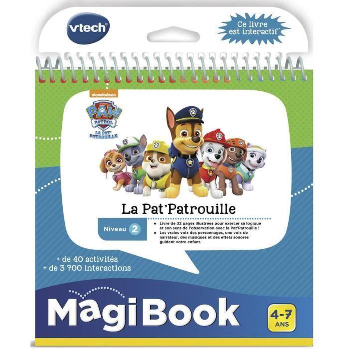 VTECH - Magibook Interactive Book - Ga op een missie met Pat 'Patrouille