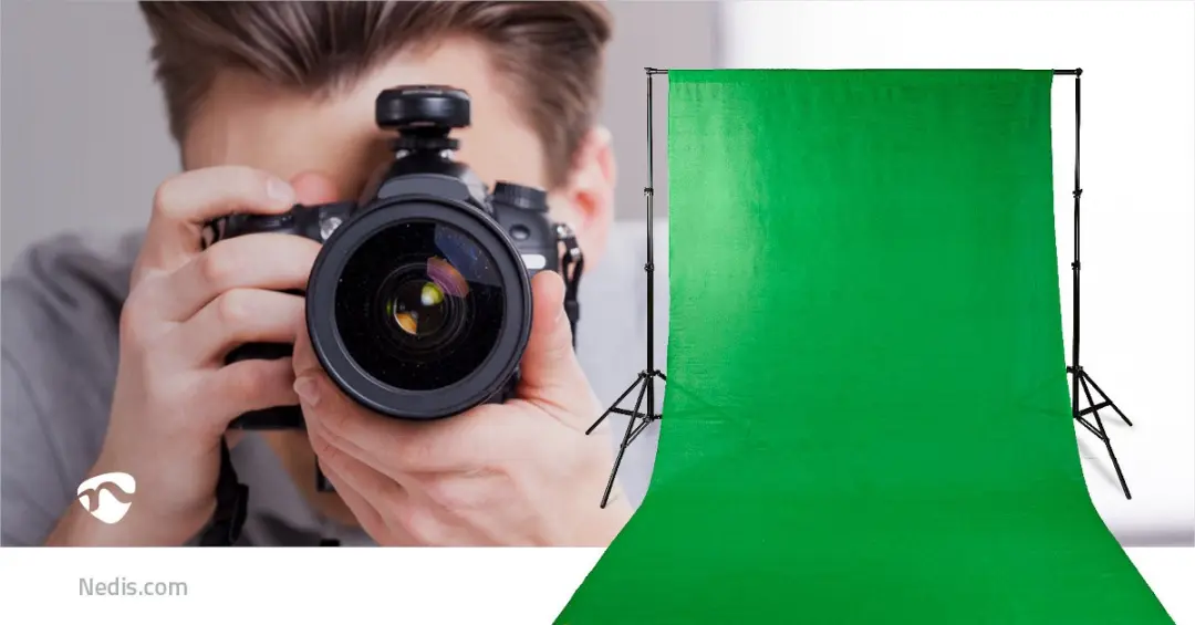 Nedis Green Screen BDKT10GN 190x295cm - inclusief statieven en tas