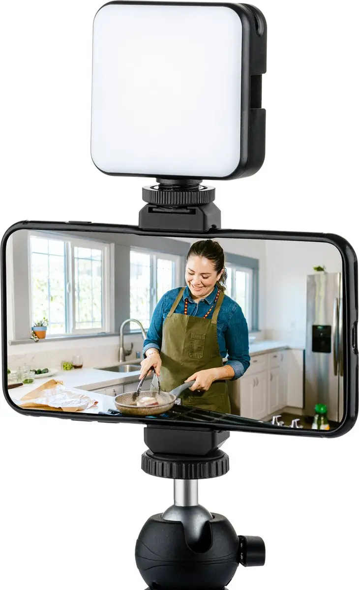 MOJOGEAR W64 Mini Videolamp 64-LED - 6W - Zwart