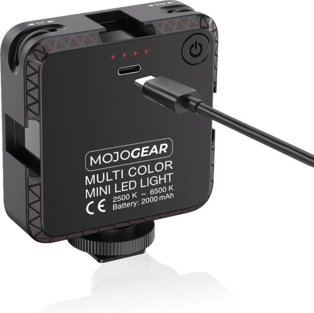 MOJOGEAR W64 Mini Videolamp 64-LED - 6W - Zwart