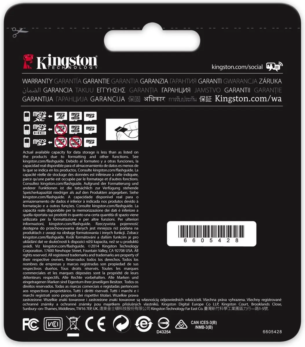 Kingston MicroSDXC UHS-I U3 128GB - A1 - afbeelding 4 van 4