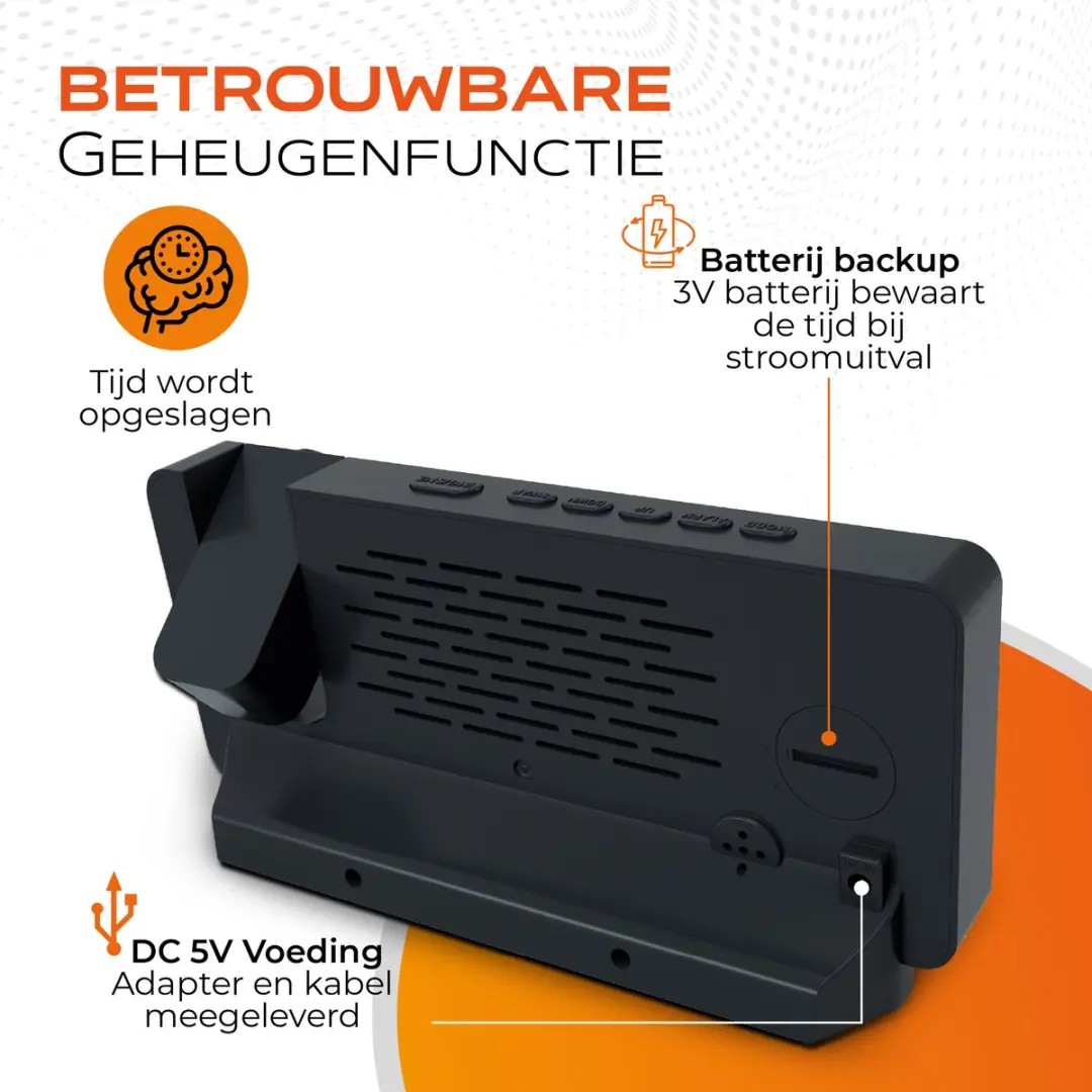 Caliber HCG201 Projectiewekker - Zwart