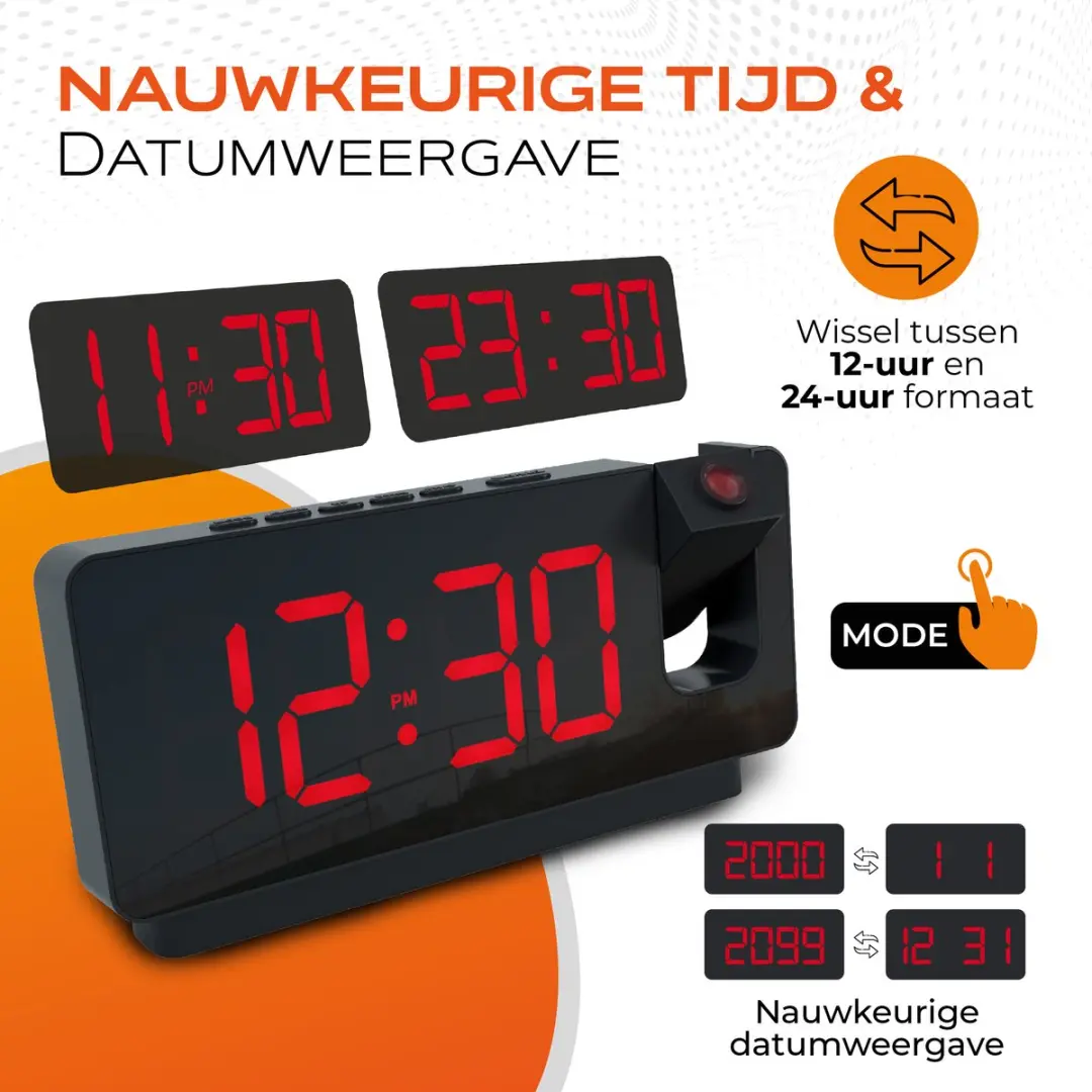 Caliber HCG201 Projectiewekker - Zwart