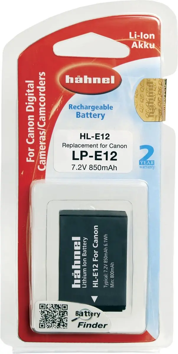 Hähnel HL-E12 Li-Ion Accu 800mAh
