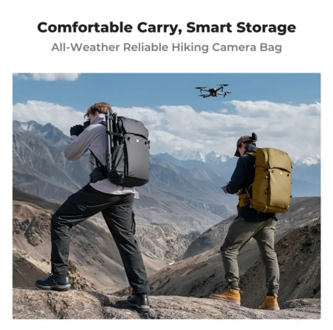 K&F Concept Camera Backpack 30L - Champagne - afbeelding 6 van 6