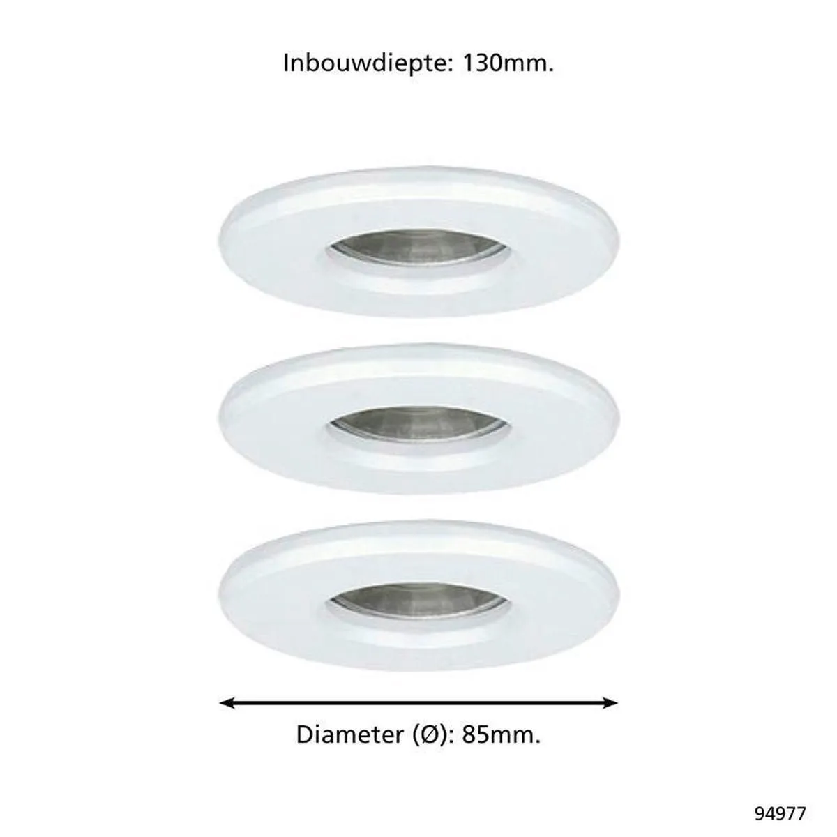 Eglo Batholino Igoa Spot - 3x 3,3W Warm Wit