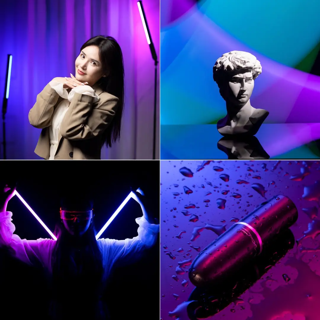 Ulanzi VL119 RGB Tube Light XL - 114 LED - 20 Scenes - Zwart - afbeelding 6 van 6