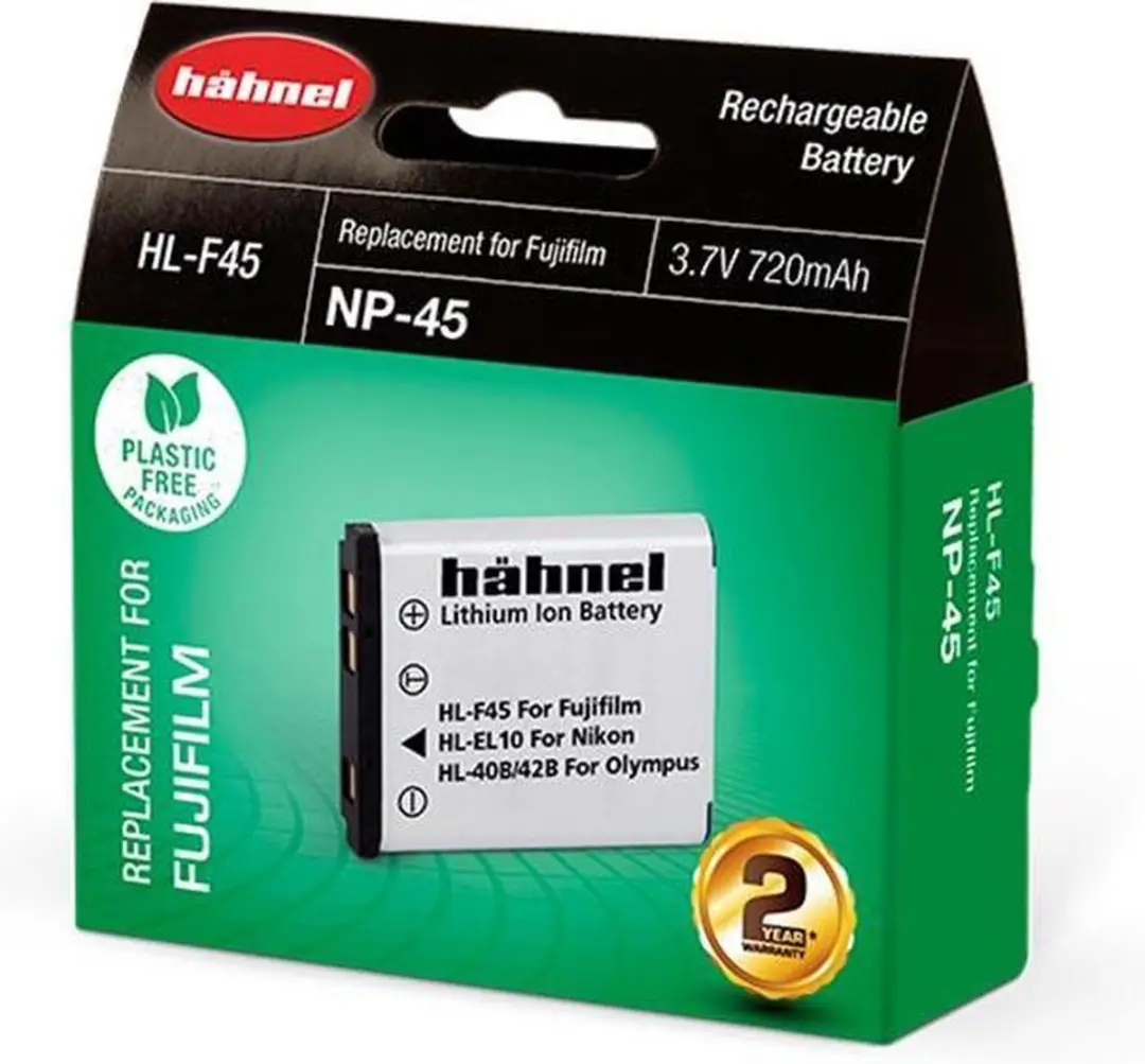HAHNEL HL-F45 Accu - Fuji NP-45 Compactcamera