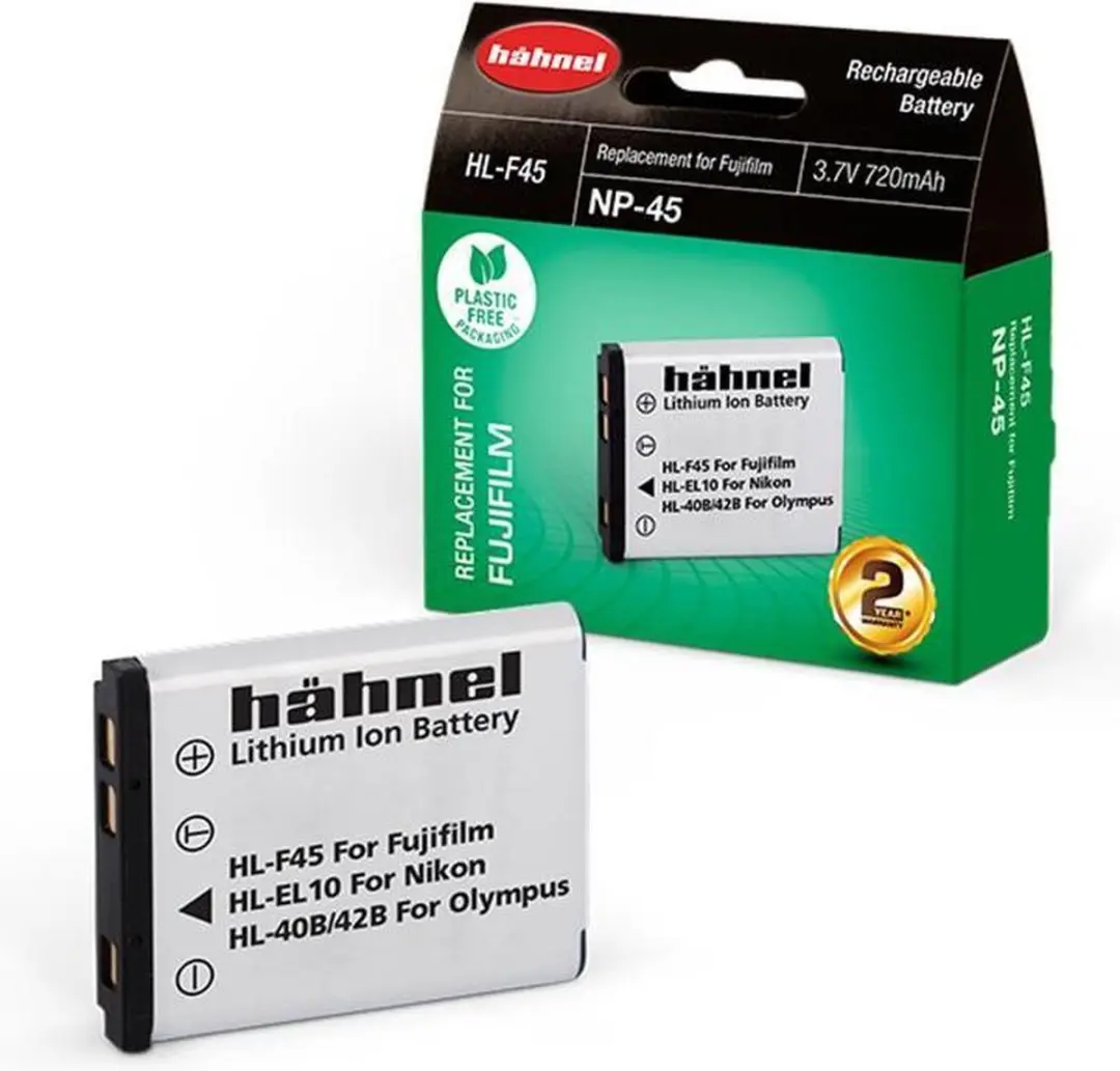 HAHNEL HL-F45 Accu - Fuji NP-45 Compactcamera