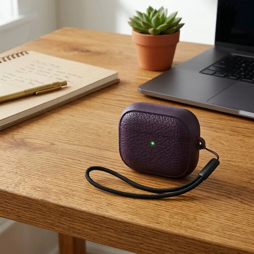 NUVEX Paars Hoesje AirPods Pro 2 - met Reinigingsset