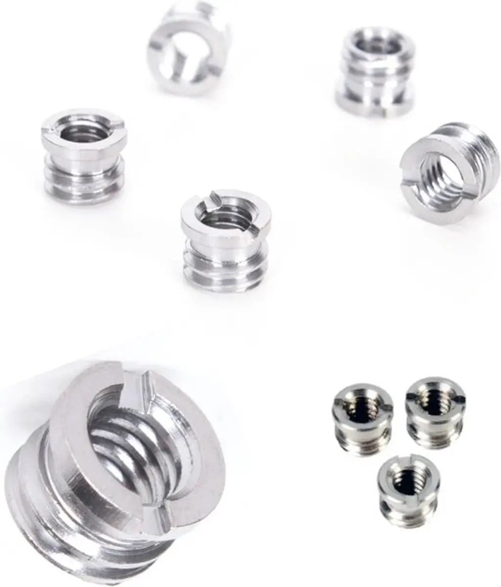 MOJOGEAR P07 Schroefadapter 1/4" naar 3/8" RVS