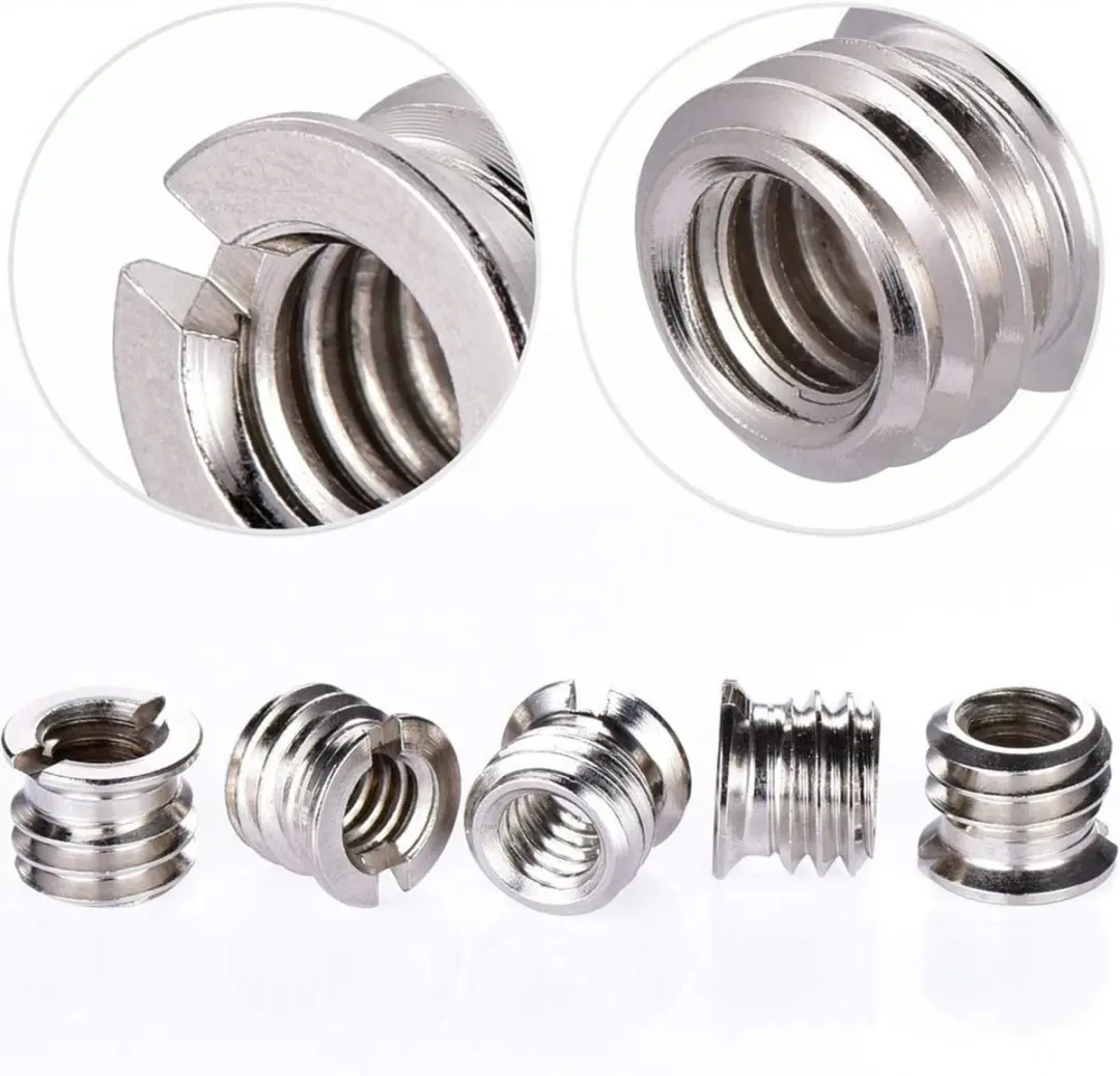 MOJOGEAR P07 Schroefadapter 1/4" naar 3/8" RVS