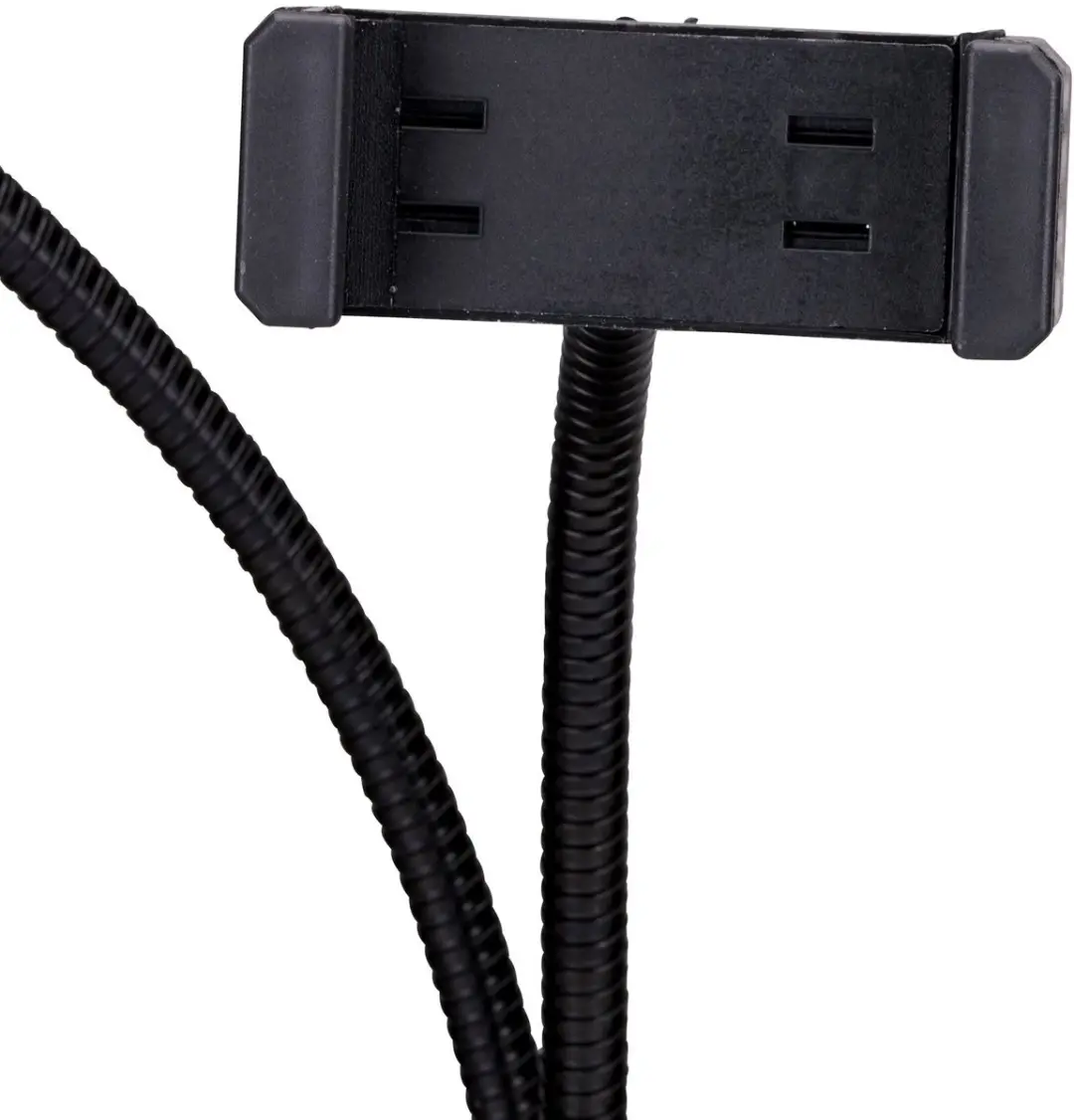 Grundig Ringlamp Ø9cm met Telefoonhouder - 24 LED - USB - Zwart - afbeelding 6 van 6
