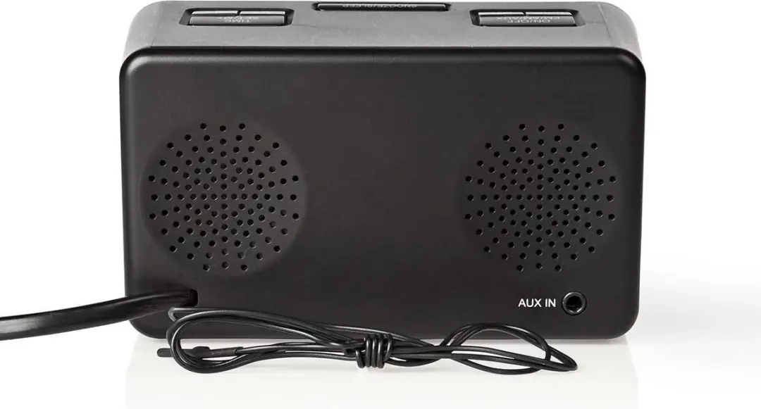 Nedis CLAR002BK Wekkerradio - LED Tijdprojectie - AM/FM - Zwart