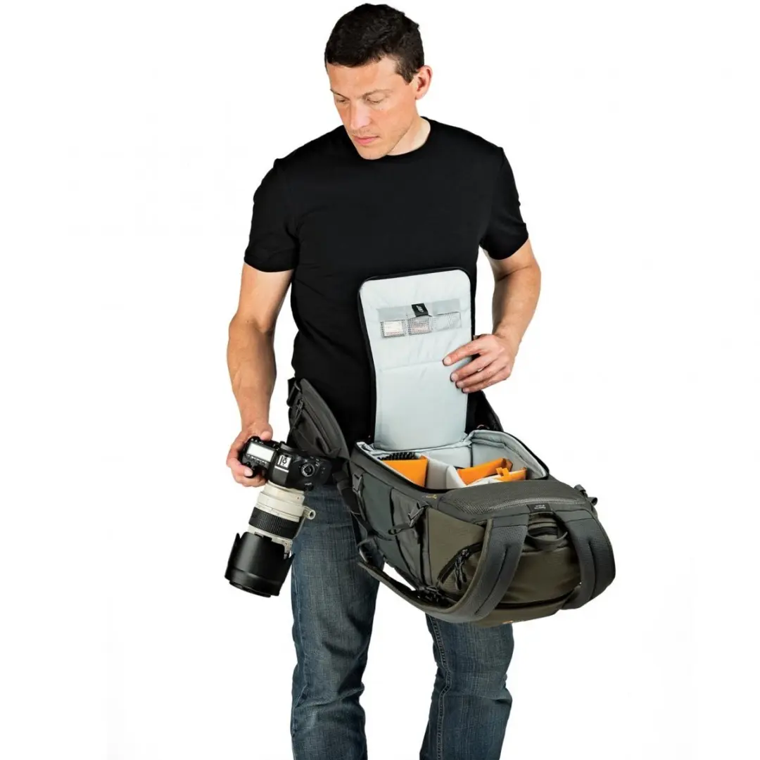 Lowepro Flipside Trek BP 450 AW Rugtas - 3 Lenzen - Grijs/Donker Groen
