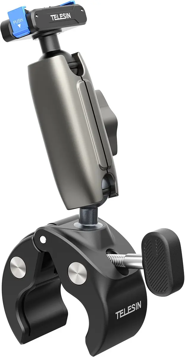 Telesin Magnetische Buisklem DJI Osmo Action - Grijs - afbeelding 2 van 6