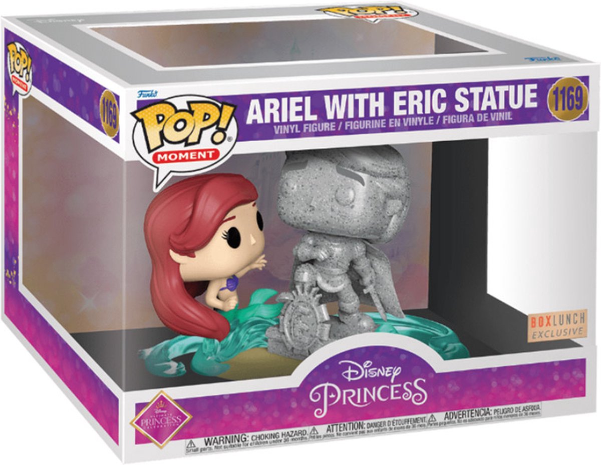 Funko Ariel The Little Mermaid - POP! Moment Ultimate Princess - Ariel & Statue Eric 9 cm Verzamelfiguur - Multicolours