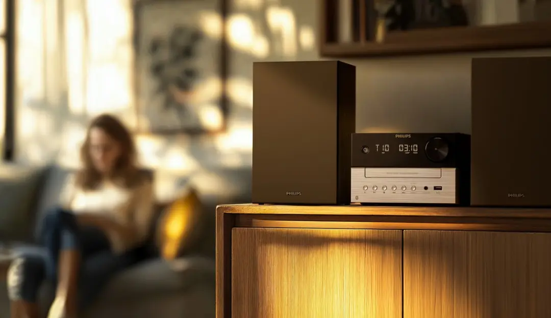 Philips TAM3205M2 Micro Muzieksysteem - 20W - Zwart/Zilver