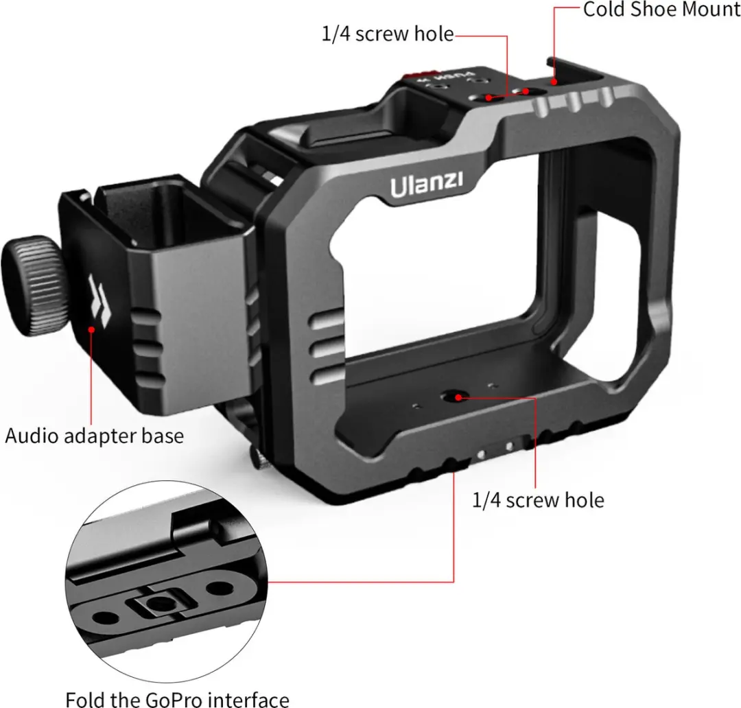 Ulanzi G9-14 Vlog Cage - GoPro - Zwart