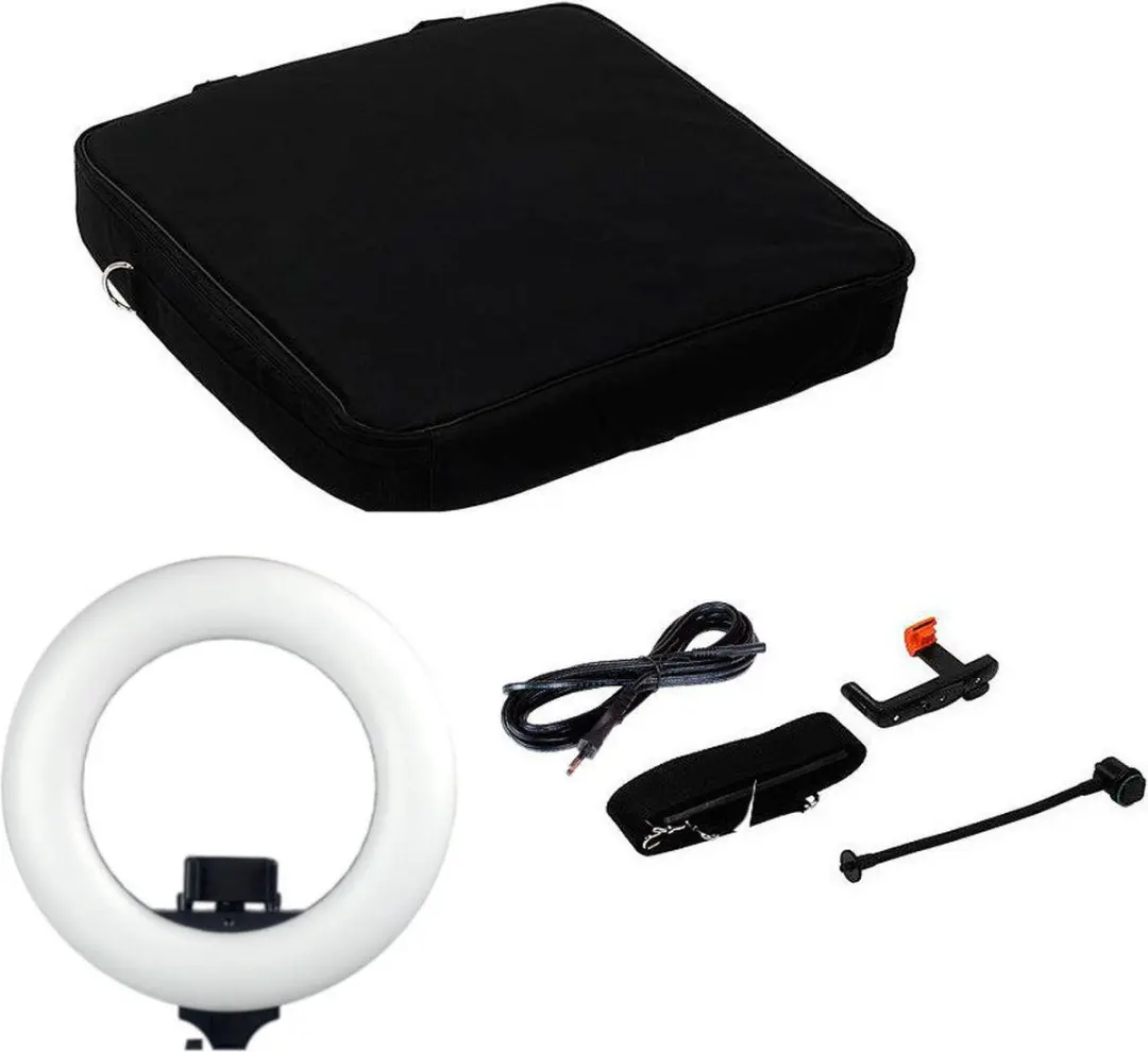 Caruba Round Vlogger 12" LED Set - 432 LED - 3200K - Zwart