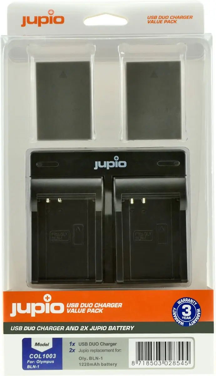 Jupio PS-BLN1 Accu 2x + USB Dual Charger