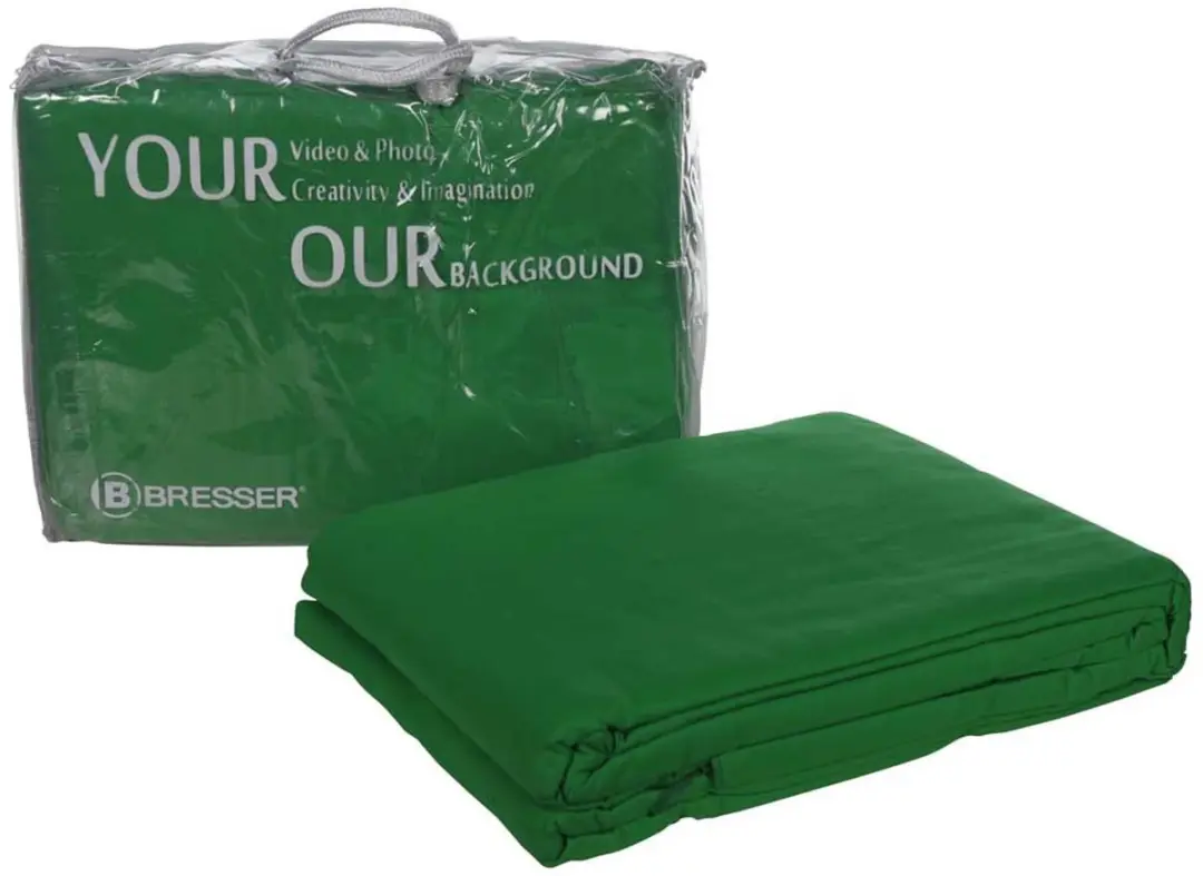 Bresser Y-9 Chromakey Doek 3x4m - Groene Katoen