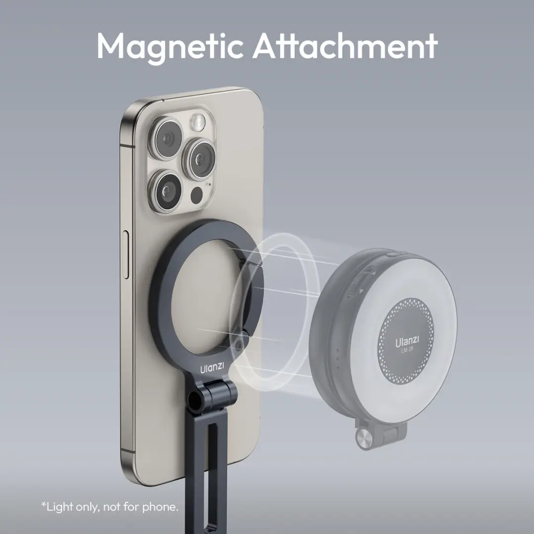 Ulanzi MA07 MagLock Telefoonhouder - MagSafe - Arca-Swiss - Aluminium Zwart
