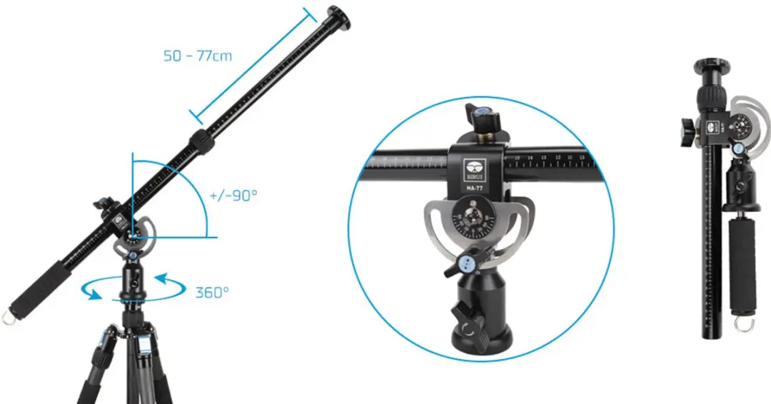 Sirui HA-77 Horizontal Arm SI-HA77 - Zwart