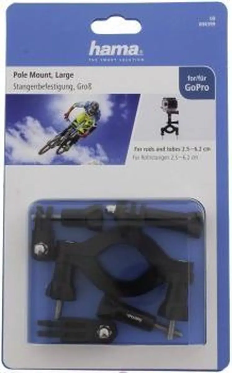 Hama POLE MOUNT BIG GoPro Beugel - Zwart - afbeelding 2 van 6