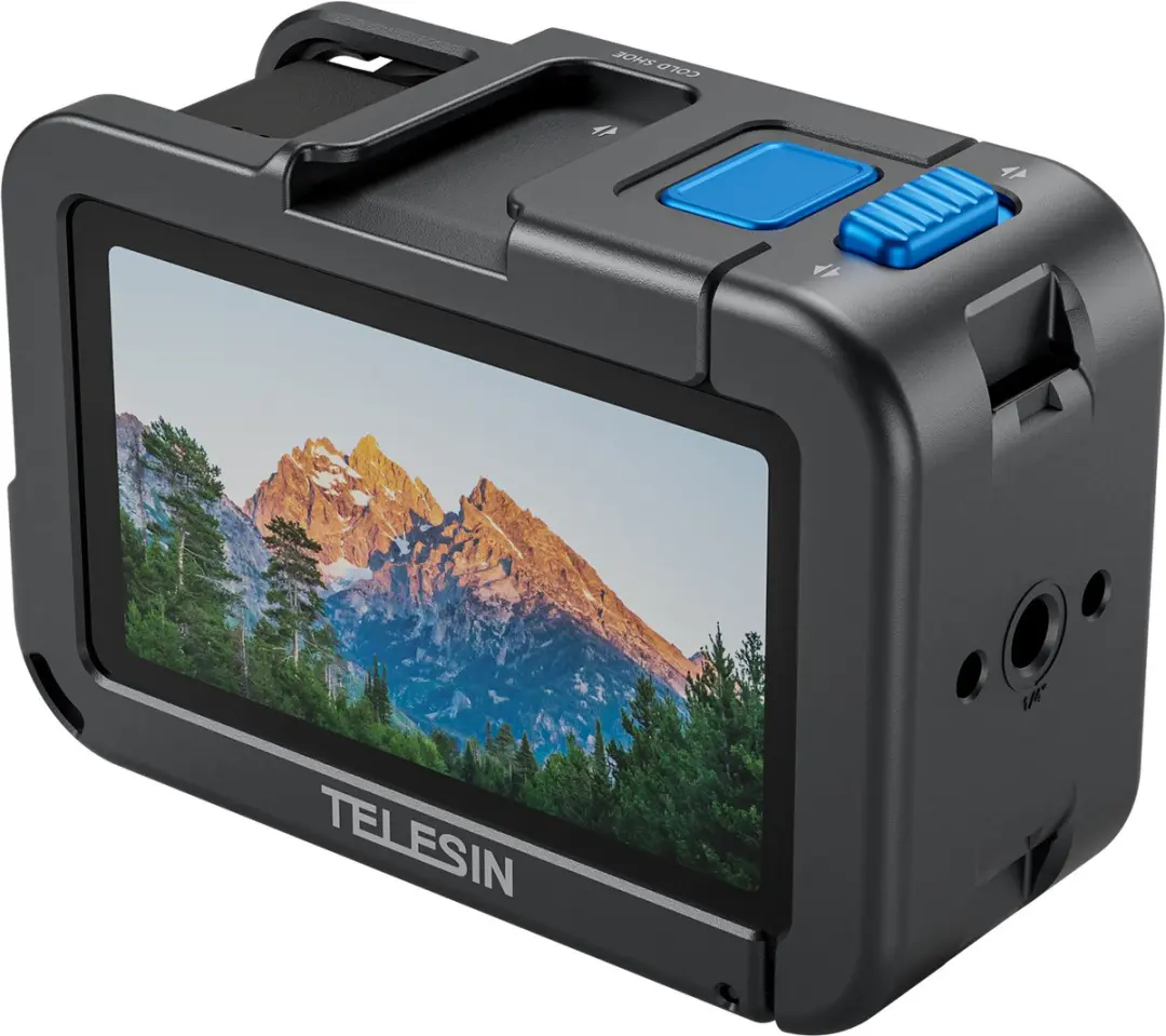 Telesin Metalen Cage DJI Osmo Action 3/4/5 - Grijs - afbeelding 3 van 6