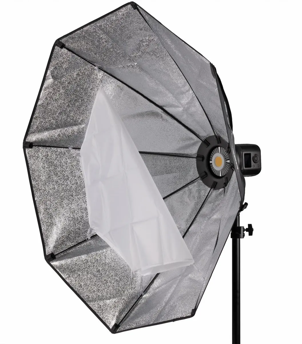 Bresser BR-80SL Fotostudio Set - 2x COB LED 80W - 2x Octabox 95cm - 2x Statief 200cm - afbeelding 6 van 6