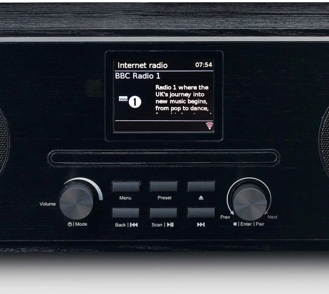 Lenco DIR-261BK Internetradio - CD-speler Bluetooth - 20W - Zwart