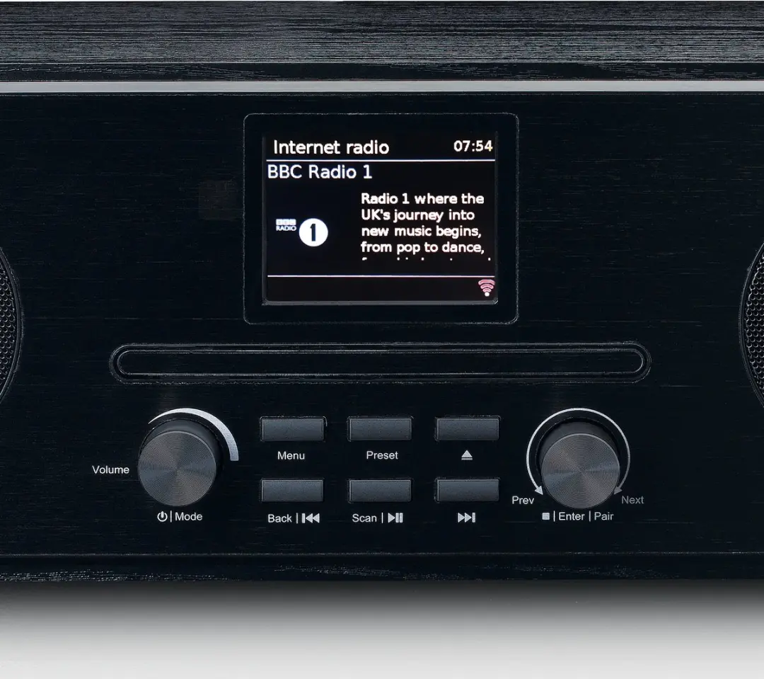 Lenco DIR-261BK Internetradio - CD-speler Bluetooth - 20W - Zwart