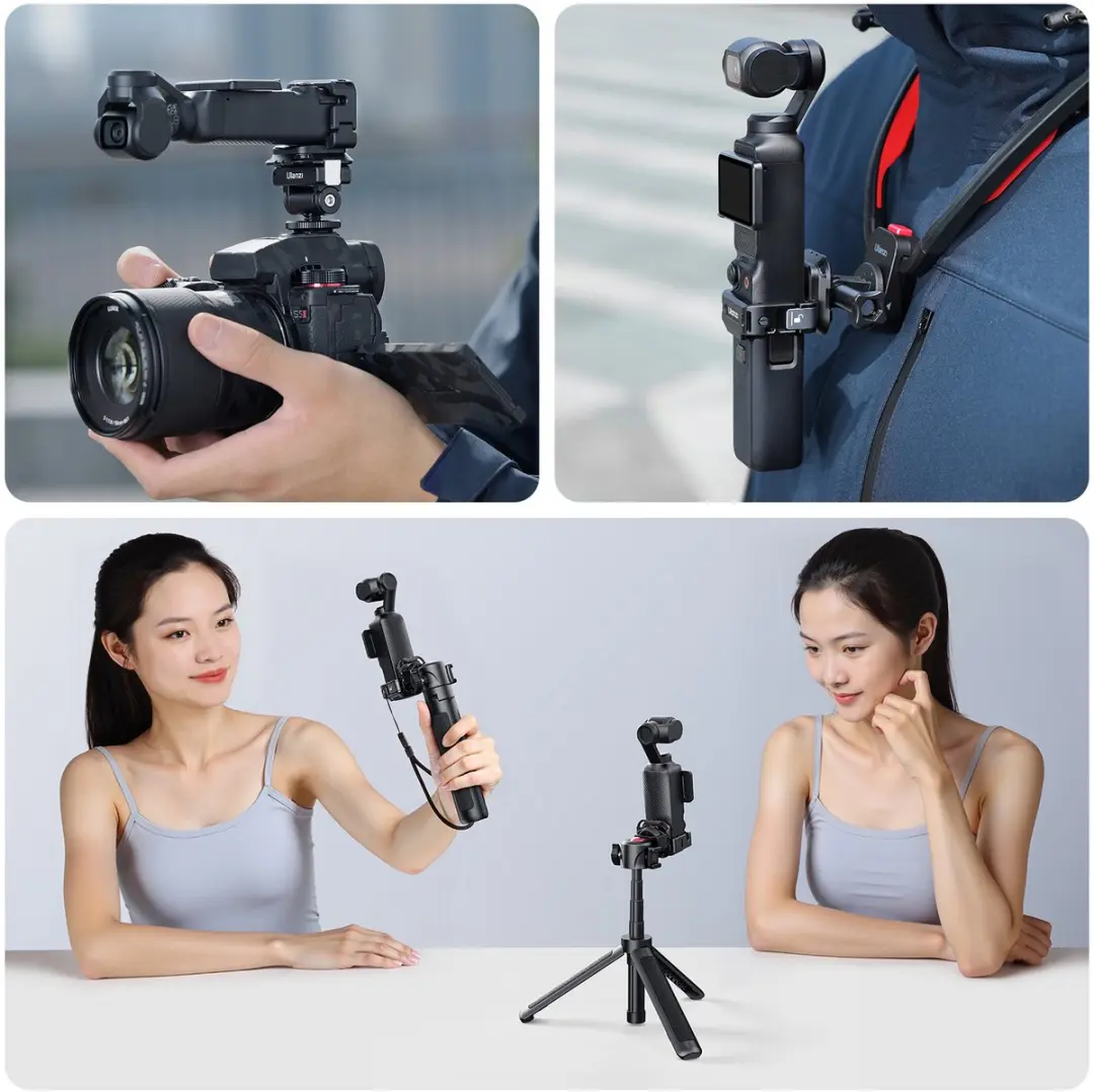 Ulanzi PK13 Uka Adapter DJI Osmo Pocket 3 - Aluminium - Zwart/Grijs