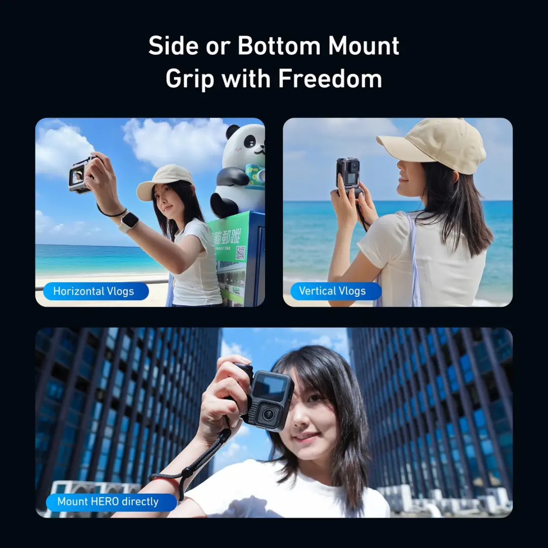 Telesin StreetGrip Kit GoPro Cage - Vlogging Grip - Zwart - afbeelding 2 van 6