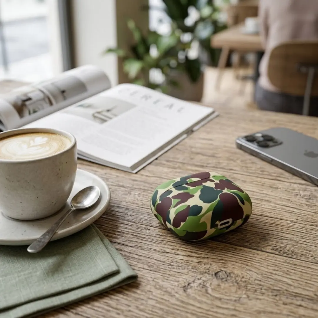 NUVEX Hoesje AirPods Pro 2 - Groen Camouflage