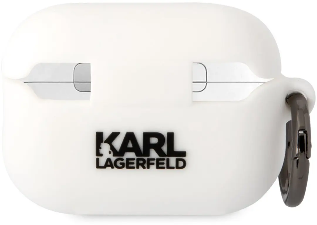 Karl Lagerfeld KLAP2RUNIKH Hoesje AirPods Pro 2 - Wit