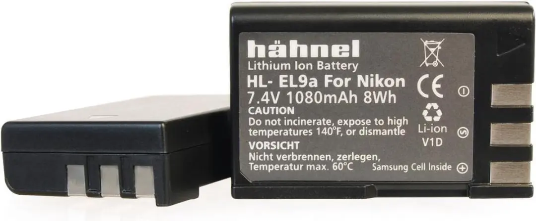 Hähnel HL-EL9a Li-Ion Accu 1080mAh - Nikon EN-EL9