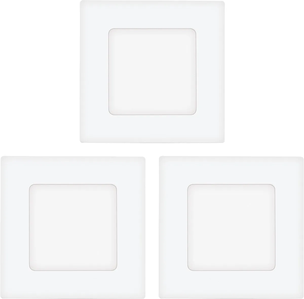 Eglo Fueva 1 LED Inbouwspot 85x85mm - Wit - 3 Stuks