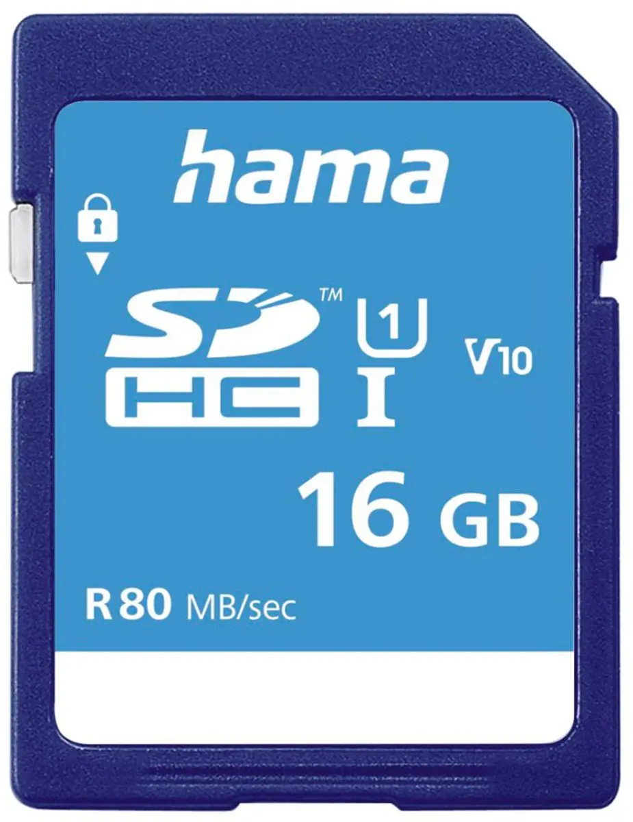 Hama 00124134 SDHC Geheugenkaart 16GB UHS-I Klasse 10