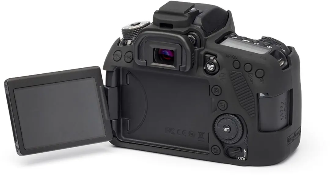EasyCover Body Cover Canon 80D - Camerahoesje - Zwart