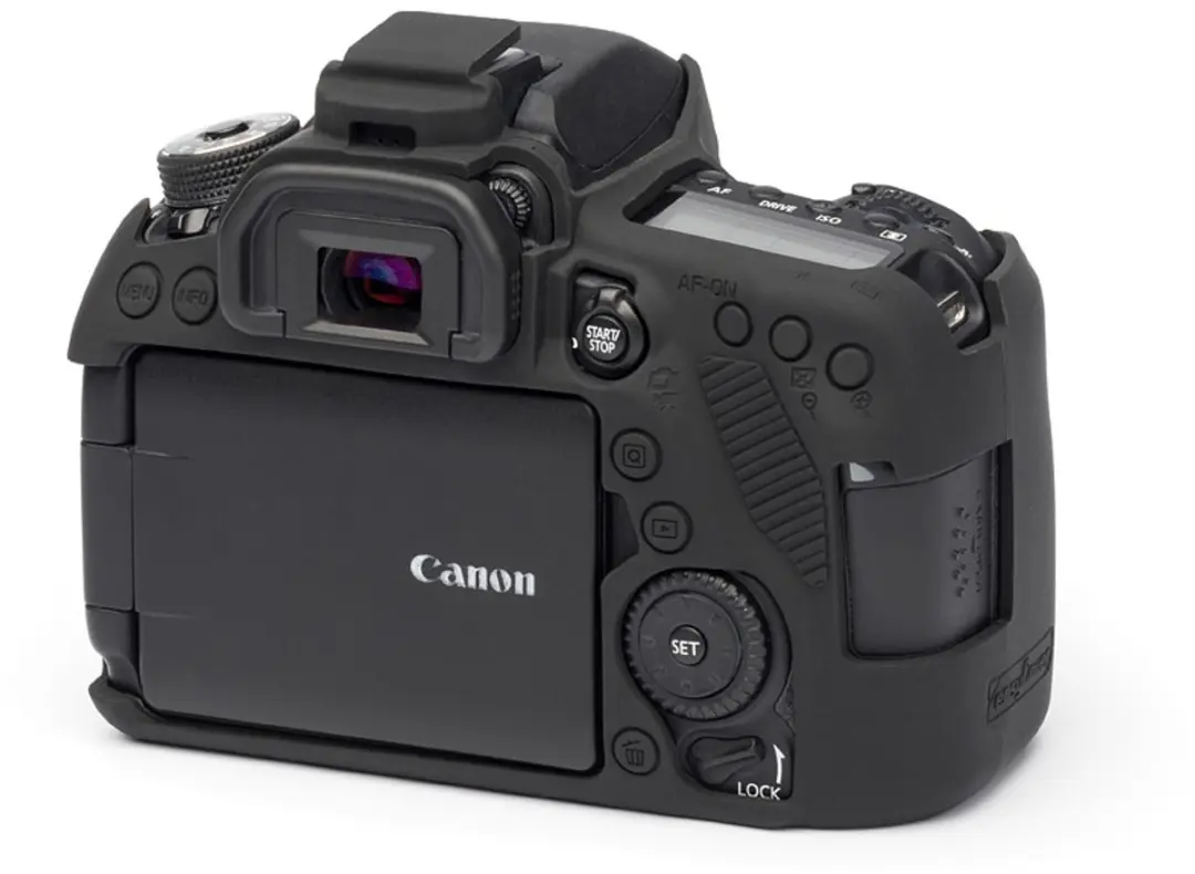 EasyCover Body Cover Canon 80D - Camerahoesje - Zwart