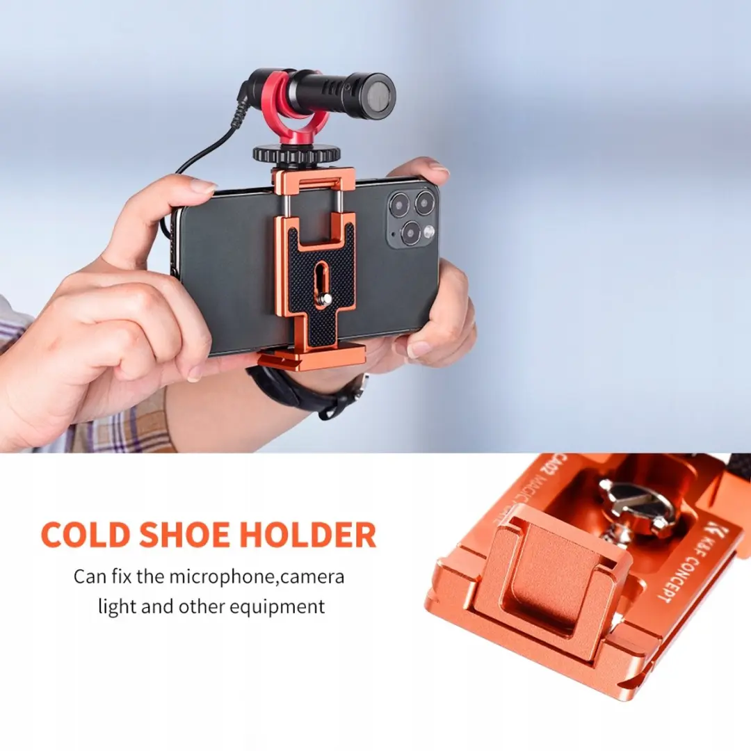 K&F Concept Magic Plate KF31.027 Telefoonhouder - Arca Swiss - Oranje