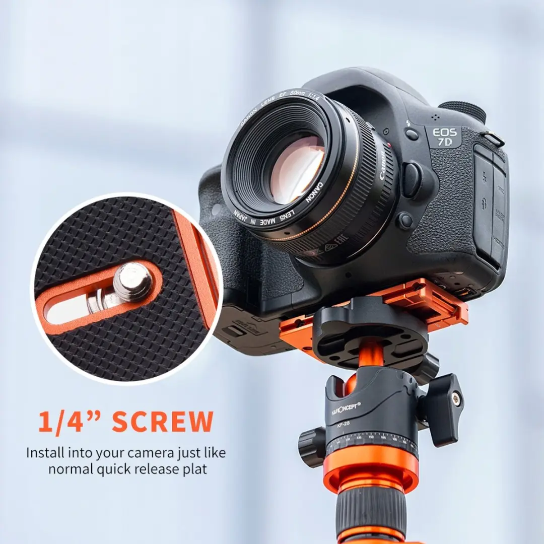 K&F Concept Magic Plate KF31.027 Telefoonhouder - Arca Swiss - Oranje