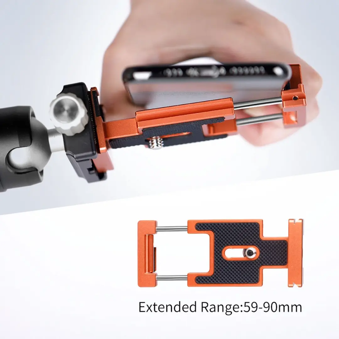 K&F Concept Magic Plate KF31.027 Telefoonhouder - Arca Swiss - Oranje