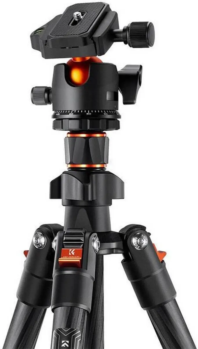 K&F Concept K254C2 BH-36L Statief - 4 Secties - Zwart